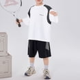 thumbnail image 4 of Shachafan Summer Boys Breathable Sport Short Sleeve Tee And Shorts Two Piece Outfit For Play And Summer Comfort Toddler Beach Clothes, 4 of 8