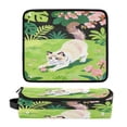thumbnail image 6 of Hair Tools Storage with Heat Resistant Mat- Cat Playing Pattern Printed Curling Iron Travel Bag/Flat Iron Case for Women, 6 of 8