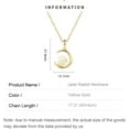thumbnail image 2 of 14K Gold Jade Rabbit Necklace, Moon Rabbit Pendant, Unique Chinese New Year Jewelry Gifts for Women, Symbol of Prosperity and Good Luck, 2 of 4