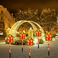 thumbnail image 4 of AUTUMN Set of 5 Solar Christmas for Outdoor Christmas Decorations, 8 Modes Christmas Pathway LED Lights, Waterproof Christmas Pathway Lights for Patio Garden Lawn Holiday Decor, 4 of 8