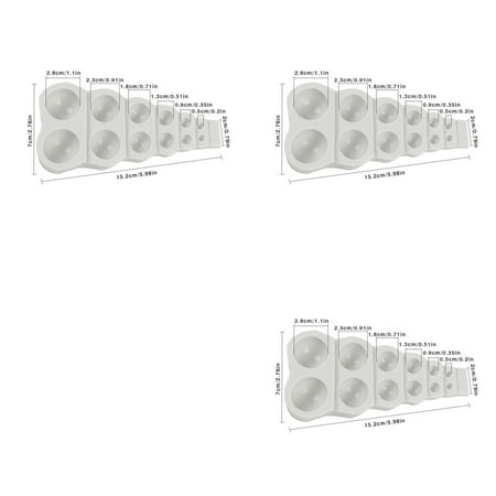 

3Pcs 12 Silicone Cake Mould Half Cavity Baking Tray Ball Half Chocolate Ball Mould Diy Heat Resistance To Chocolate Mould For Sugar Grain Fondant