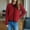 Rouge, variante sur RKSTN Chandails pour Femmes Mode Automne Hiver Tricoté Ample Manches Longues Blouse Col Rond Chandail Chandail Début Mode Automne