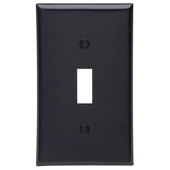 WALLPLATE 1G TOG BLACK (Pack of 1)