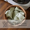 thumbnail image 4 of Organic Tencel Eucalyptus Sheets, 400TC, Hypoallergenic, Eco-Friendly, 18" Deep Pocket, 4 Piece Luxury Bedding Set, King - Thyme, 4 of 10