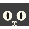 thumbnail image 2 of Oversized Cat Face Youth Charcoal Crew Neck Short Sleeve Tee-XS, 2 of 4