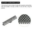 thumbnail image 4 of Uxcell Ribbon Crimp Clamp Ends, 30mm Bookmark Pinch Cord End Clasps for DIY Metallic Black 50Pack, 4 of 7