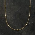 thumbnail image 3 of Pure Collection by Ross-Simons 2mm 14kt Yellow Gold Bead Station Necklace, Women's, Adult, 3 of 8