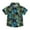 Green, variant on Boys Hawaiian Shirt Print Short Sleeve Shirt Casual Button Down Shirt with Chest Pocket Beach Summer Tops Size 2-15 Years