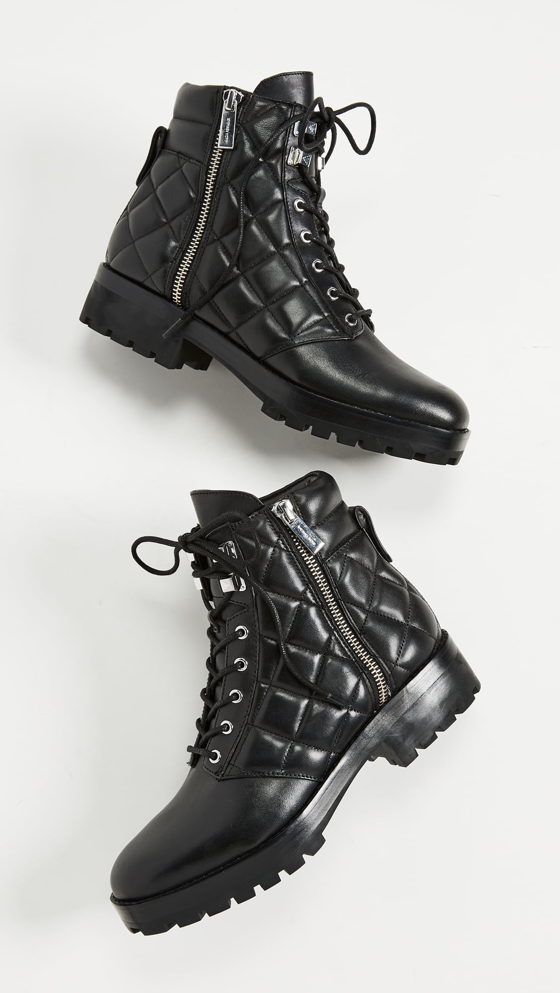 michael michael kors rosario leather combat boot