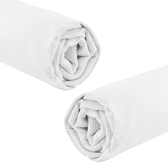 2X 59 By 39-Inch Fabric,14 Count Aida Cloth Large Fabric Reserve Cloth Fabric Embroidery Cloth