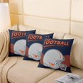 thumbnail image 2 of Kids American Football Cushion Covers 16x16 Inch Set of 4 Boys Football Player Throw Pillow Covers,American Football City Pillow Covers Rugby Ball Game Decorative Pillow Covers (Denver), 2 of 4