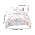 thumbnail image 3 of Linnome Easter 3 Piece Bunny Egg Cartoon Bedding Set 2 Pillowcases + 1 Duvet Cover Spring Home Bedroom Decor Set, 3 of 6