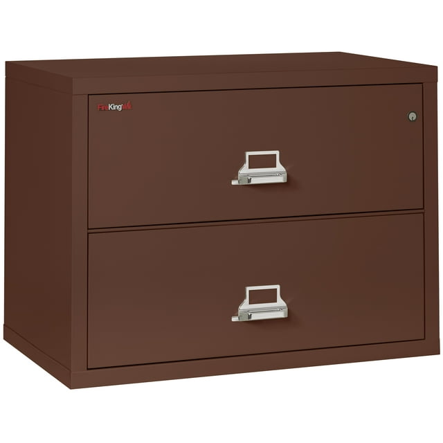 Fireking 2 Drawer 38" wide Classic Lateral fireproof File Cabinet-Brown