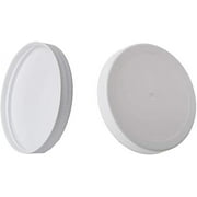 Aquanation - White Plastic Lids for 1 Gallon Wide Mouth Glass Jars - fits 110mm opening (110-400) - Caps Lined with PE Foam Food Grade