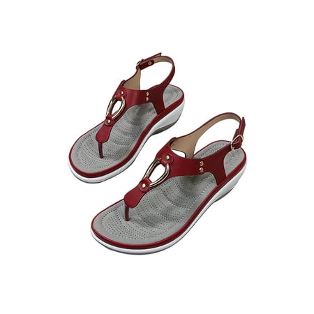 

UKAP Women s Wedges Flip Flops Sandals