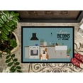 thumbnail image 3 of Fawn White English Bulldog Kitchen Scene Door Mat, 3 of 4