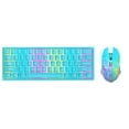 thumbnail image 2 of Conjunto de teclado y mouse inalámbricos Plug & Play silencioso Azul Sunnimix Ratón Teclado Inalámbrico, 2 of 8