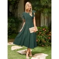 thumbnail image 2 of Vestido de verano midi a rayas de Dress Simplee para mujer, 2 of 6