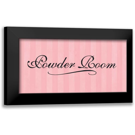 Marrott, Stephanie 14x9 Black Modern Framed Museum Art Print Titled - Powder Room