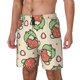 thumbnail image 1 of Balery Frog Hold Strawberry Bañador para hombre, shorts de playa de secado rápido con entrepierna y forro de compresión-Small, 1 of 6