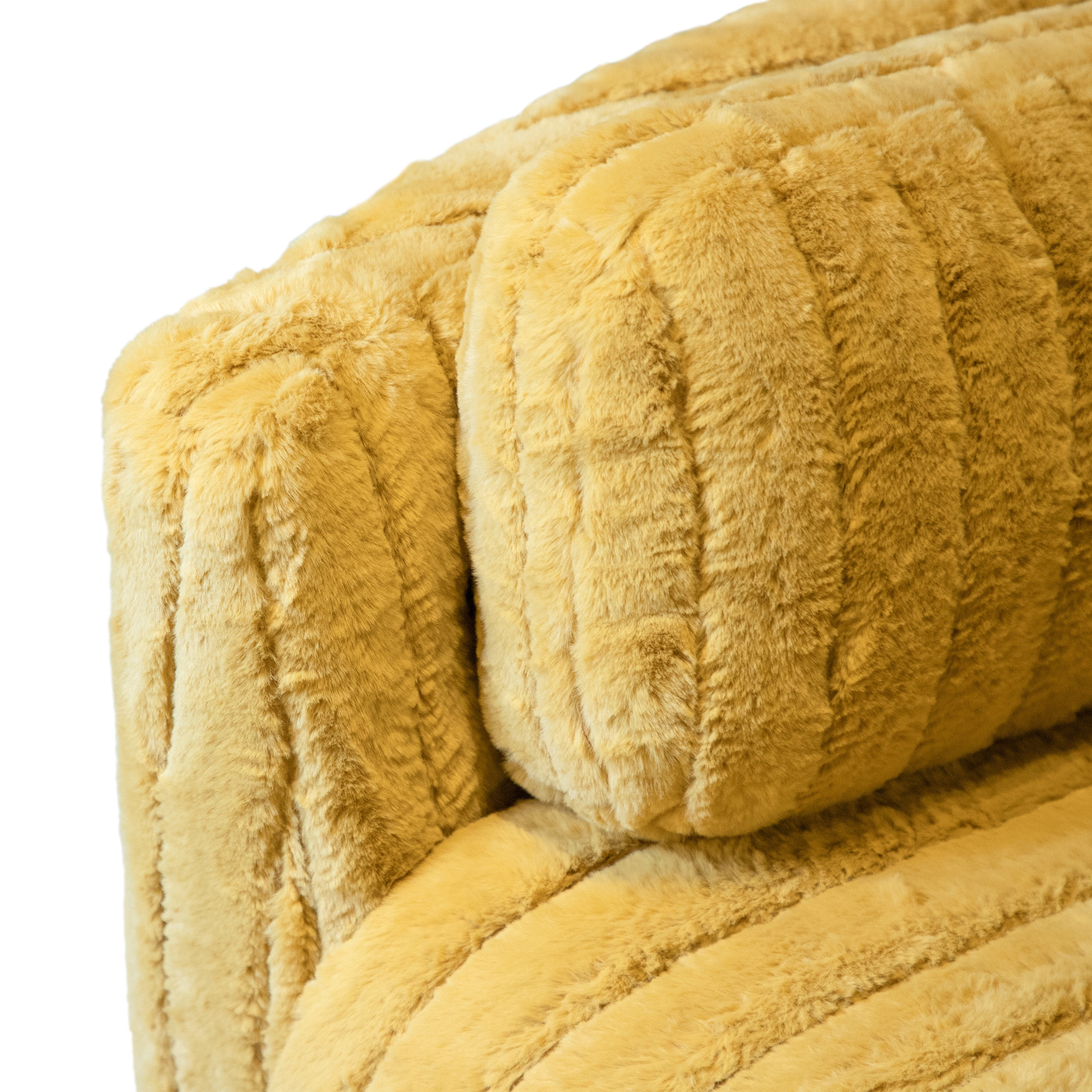 Furniture of America Nyra Chenille Power Swivel Glider Recliner with 2 Pillows for Living Room and Bedroom, Yellow