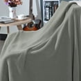 thumbnail image 7 of Unique Bargains 100% Cotton Knit Throw Blanket for Bed Sofa Gray 51" x 59", 7 of 7
