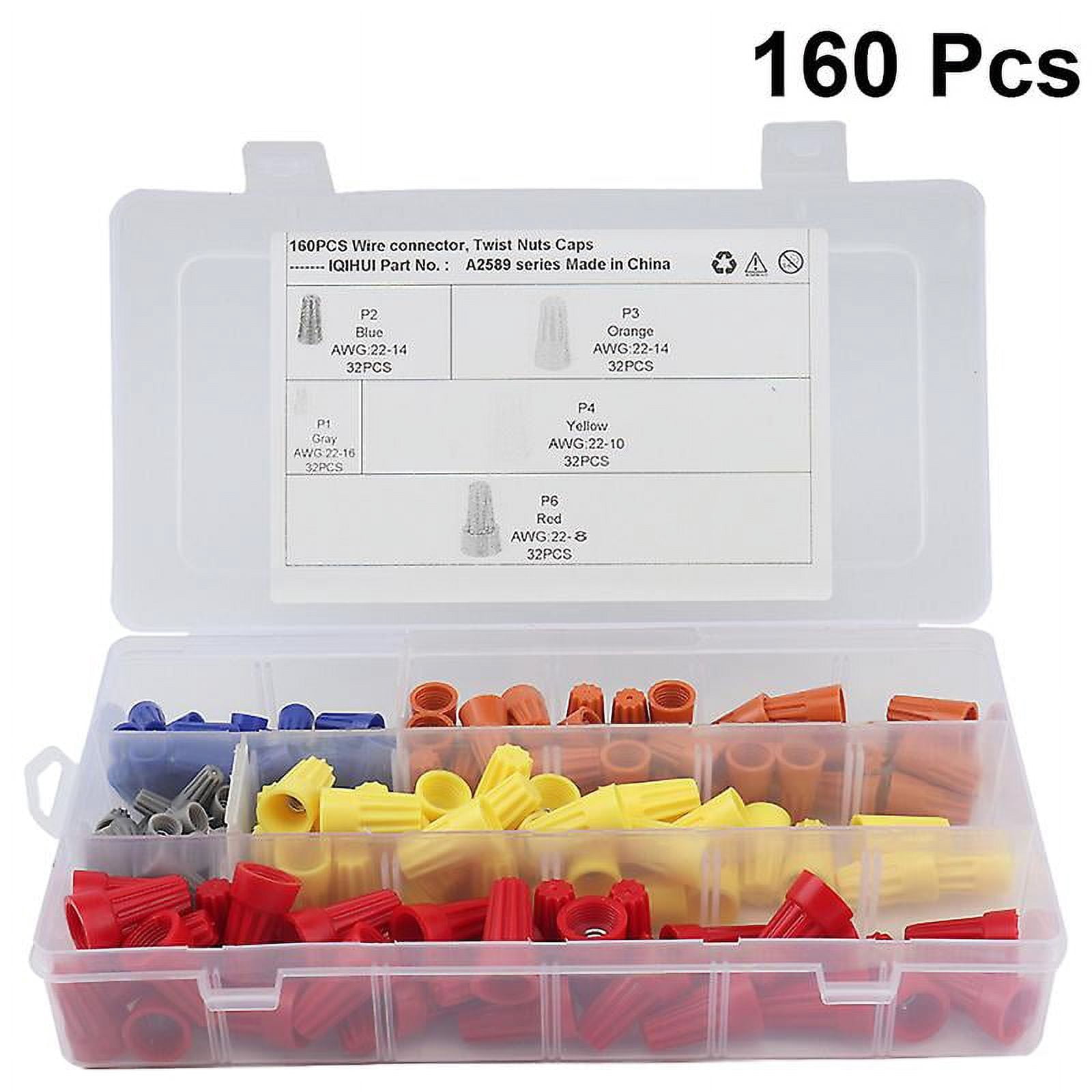 160pcs Electrical Wire Connector