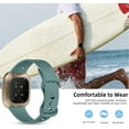 thumbnail image 5 of Comvin Compatible With Fitbit Versa 3/Versa 4/Sense 2/Sense Bands for Women Men, Soft Sport Silicone Wristbands, 5 of 6