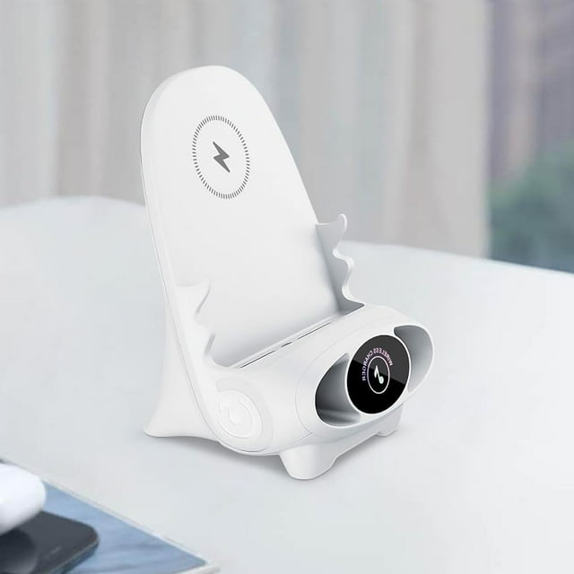 ZOUSSIQI Mini Chair Wireless Fast Charger Multifunctional Phone Holder, Portable Mini Chair Wireless Charger, Fast Charging Station Amplifier Mobile Phone Holder Stand Desktop Decoration CA919-46466