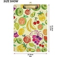 thumbnail image 3 of 12.5"x9" Fruit Painting Clipboards, Standard A4 Letter Size Nursing Clipboard with Low Profile Metal Clip Decorative Clip Board for Office Supplies,Gold, 3 of 7