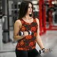 thumbnail image 6 of Womens Workout Tank Tops, pumpkin halloween cat Racerback Tank Tops Quick Dry Vest Sleeveless Athletic Yoga Gym, 6 of 7