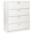 thumbnail image 5 of Sandusky Lee 600 Series 36" 4-Drawer Lateral File, Navy Blue, 5 of 7