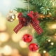 thumbnail image 4 of Christmas Bow Iron Bells Tree Ornaments Jute Rope And Berry Bells Hanging Decorations, 4 of 5