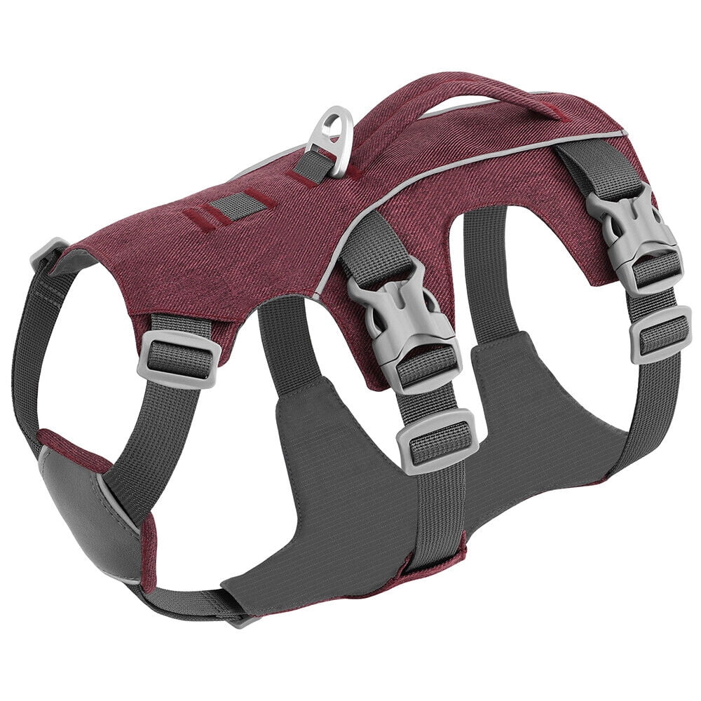 Beirui No Pull Nylon Dog Harness Reflective Adjustable Strong Training Vest with Handle