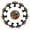 Multicolored 02, variant on 12 Pieces Dog Paw Pattern Glass Knobs for Dresser Drawers, 1.37 x 1.10 IN Round Kitchen Cabinet Pulls For Home Office Nursery Kids Room