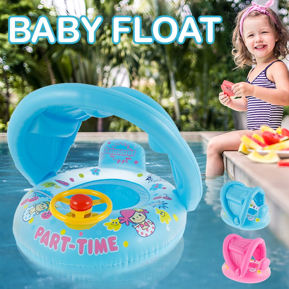 Baby Kid Toddler Swimming Pool Boat Ring Raft Float Tube Seat Safety Aid Trainer 