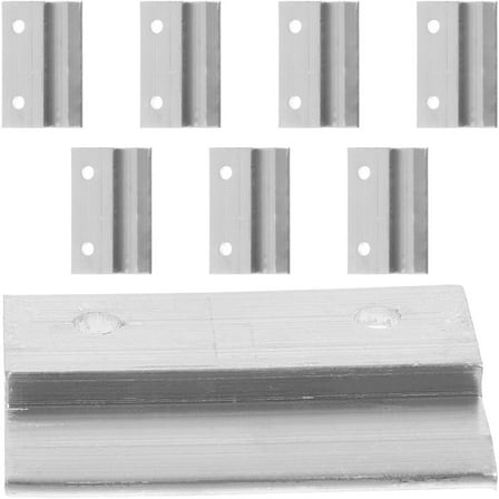 HAKIDZEL Wall Mounting Brackets French Cleat Picture Hanger Silver Aluminum Alloy 8pcs