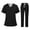 Black, variant on Women Quick Dry Nurse Uniforms Sets V-Neck Top Elastic Drawstring Straight Leg Pants Medical Uniforms Set with Pockets, Size S-2XL