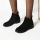 thumbnail image 5 of NECHOLOGY Zapatos Botines mujer Botas de vestir de cuero de estilo inglés de talla grande para otoño e invierno botas de cuero de tubo medio a la moda zapatos informales diarios (Black 6.50), 5 of 6