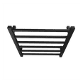 thumbnail image 5 of Towel Warmer 6 Bar Electric Heated Towel Rack Wall Mount Plug-in/Bath Towel Heater Matt-Black - Timer, 5 of 8