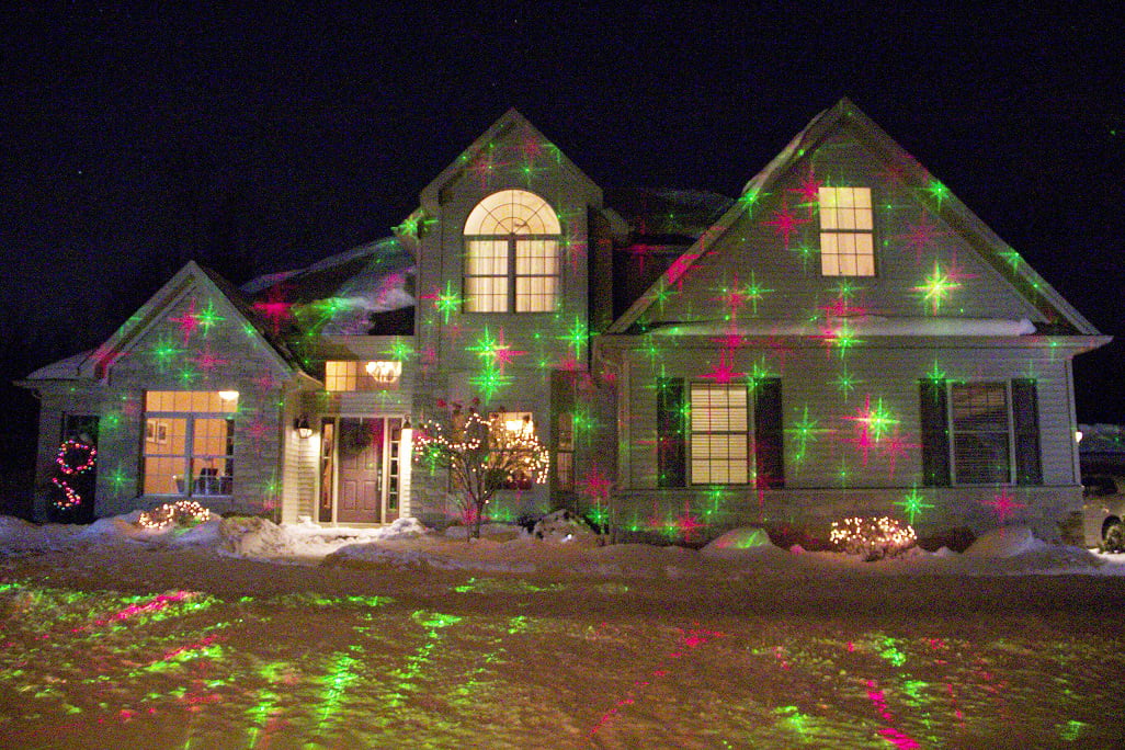 Christmas Light Xmas Laser Motion Shower Christmas Lights 16 IN 1 House Party 