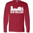 thumbnail image 3 of Inktastic New Orleans Skyline Grunge Long Sleeve T-Shirt, 3 of 5
