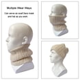 thumbnail image 2 of Holzlrgus Winter Scarf Neck Warmer Gaiter - Men Women Cold Weather Knit Warm Fleece Ski Tube Circle Scarves Windproof Gift, 2 of 7