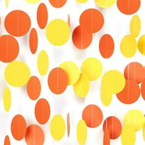 52FT Circle Dots Garland Dot Hanging Paper Streamer for Birthday Wedding Bridal Baby Shower Outer Space Galaxy Theme Party Decorations Supplies