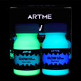 thumbnail image 3 of Set de pintura Glow Artme Glow in the Dark Green y Blue, 60 ml, 3 of 7