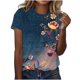 thumbnail image 1 of Tops de Ajuste Suelto para las Mujeres Sudadera de Manga Corta, Camiseta Casual Impresa para el Uso Diario de Primavera Y Otoño, 1 of 5