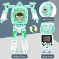 thumbnail image 2 of Reloj deformado robot para niños juguetes reloj electrónico digital para niños niñas regalo de Navidad, 2 of 8