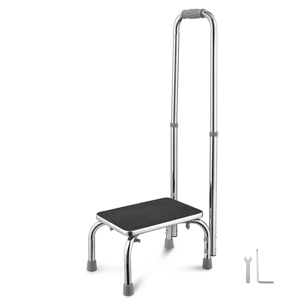 Yescom Medical Step Stool Non Skid Steel Footstool with Handle