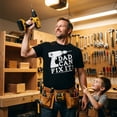 thumbnail image 2 of Mens Dad Can Fix It T Shirt Funny Power Tools Fathers Day Tee for Guys Graphic Tees, 2 of 9