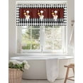 thumbnail image 4 of Kitchen Chef Valances for Windows Black And White P Vintage Laid Knife And Fork Valance Rod Pocket Short Window Treatments Curtains for Kitchen Bathroom Living Room Bedroom, 42 x 18 Inch, 4 of 7